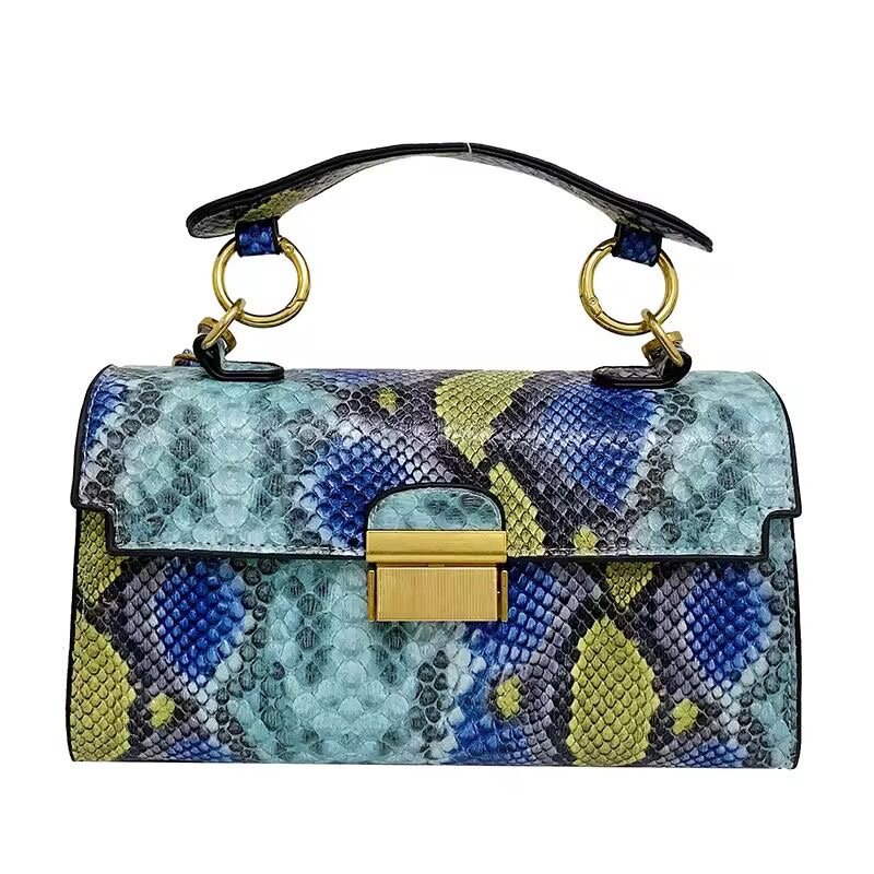 Sac à main en cuir serpent