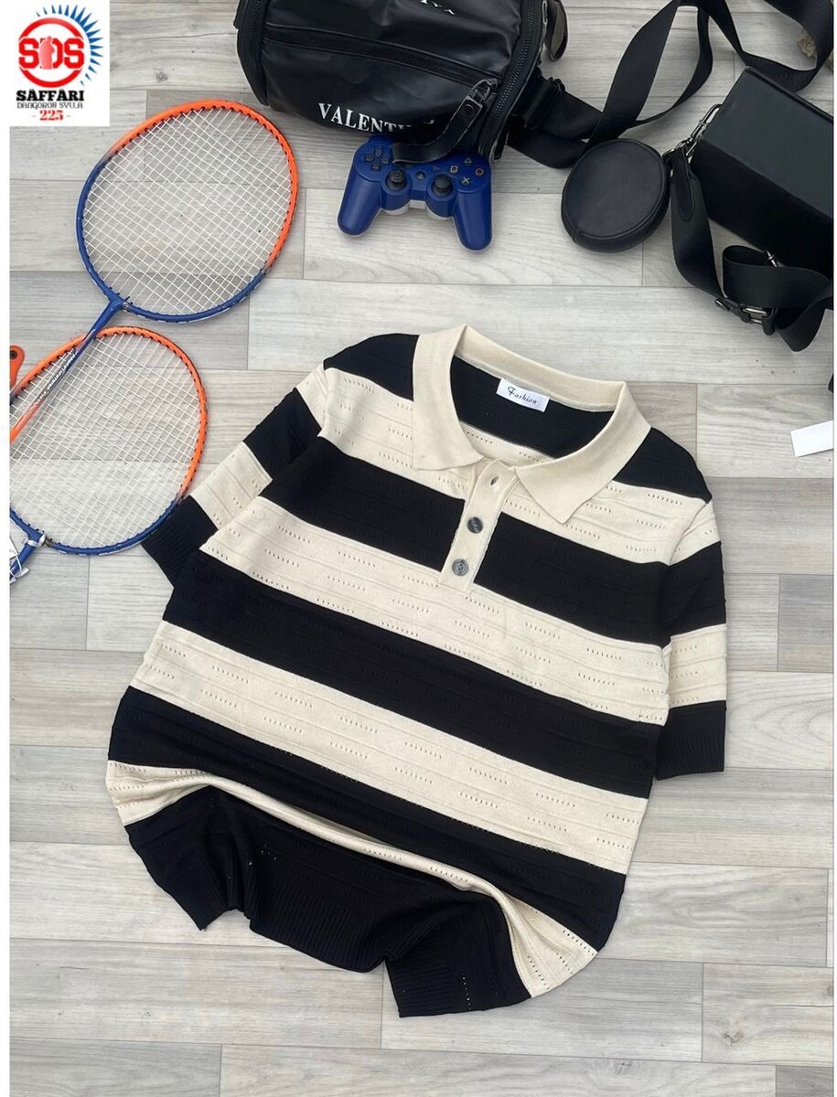 Polo à rayures pour homme