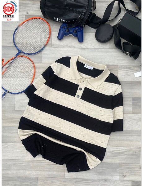 Polo à rayures pour homme