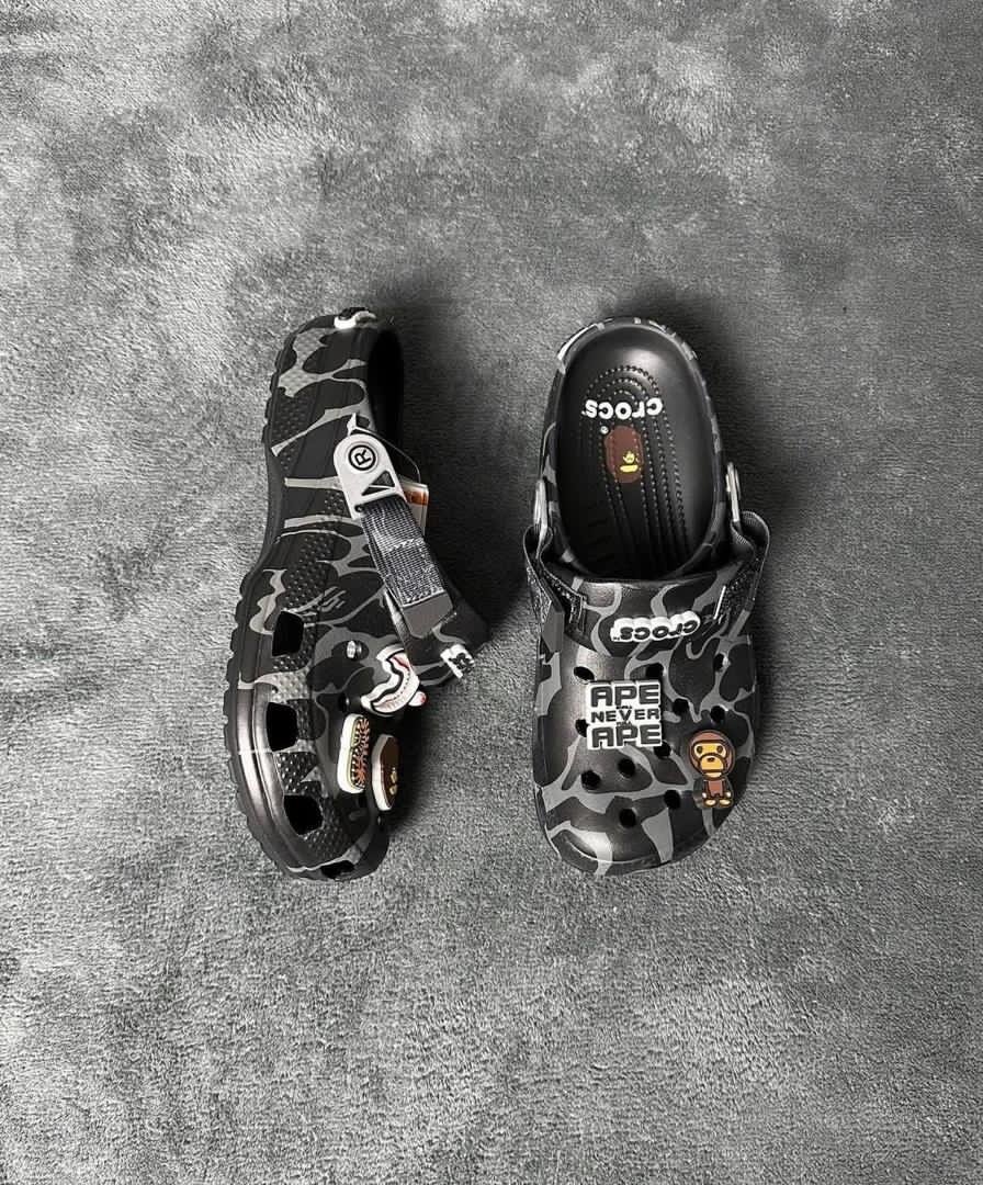 Crocs camouflage bape