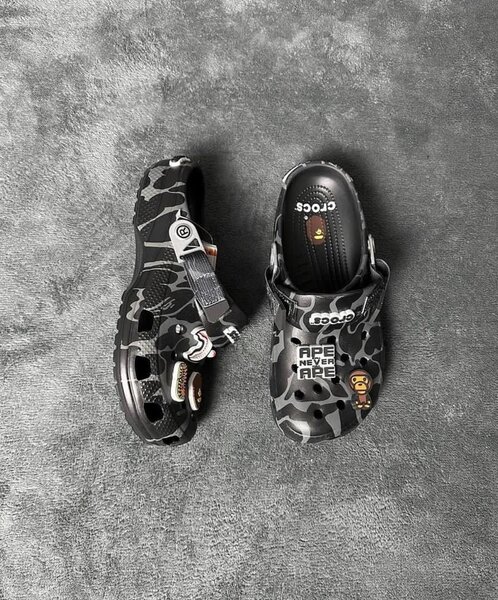 Crocs camouflage bape