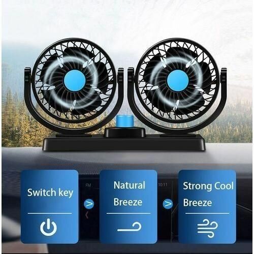 Ventilateur USB Double pour Voiture