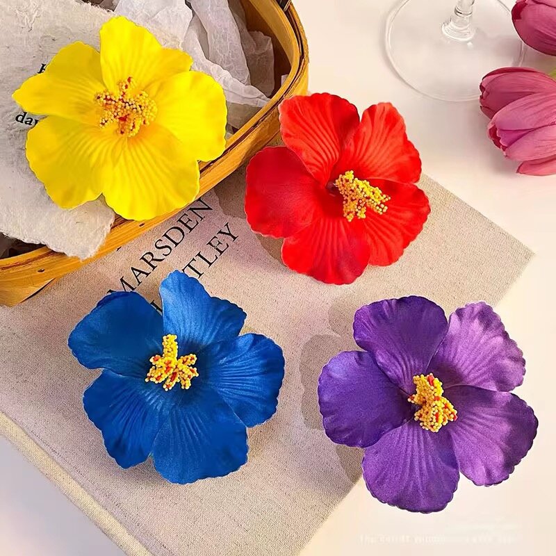 Barrette fleur tropicale