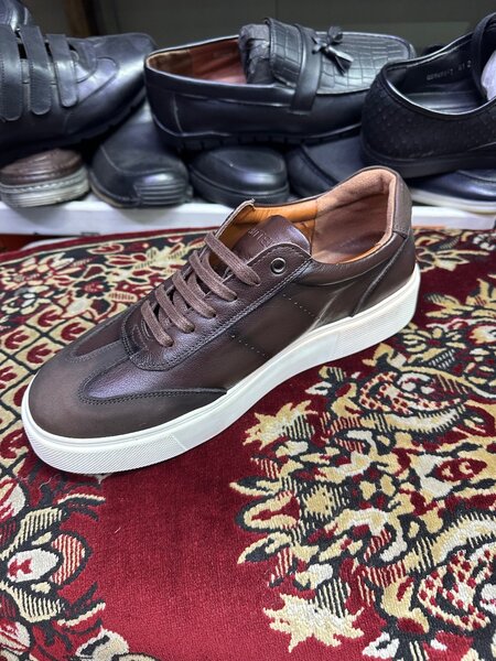 кожаные кеды