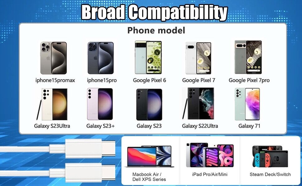 Iphone 15 pro max USB-C Power adapter with USB-C to C cable