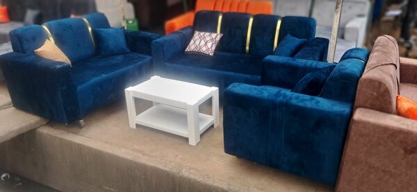 Ensemble de canapés bleu luxe