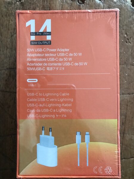 Chargeur USB-C 50W avec Câble Lightning