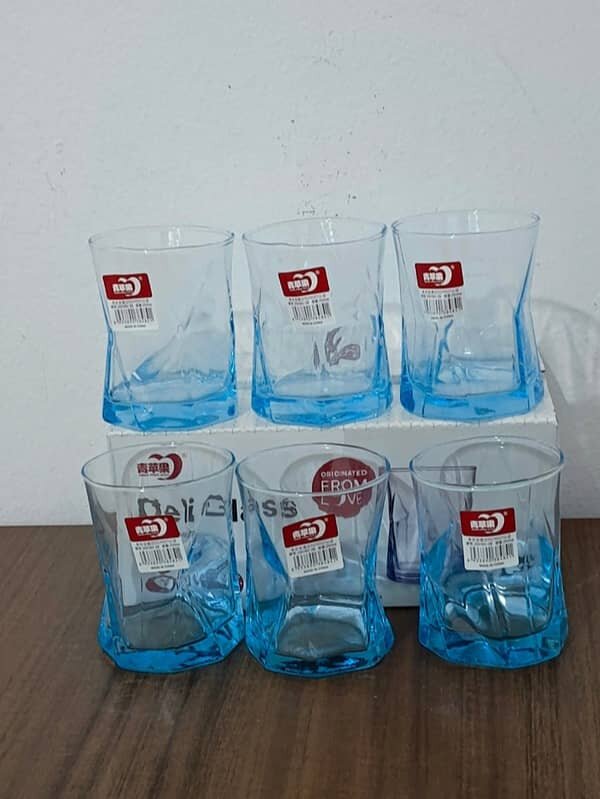 Verres Deli Bleu 6 Pièces