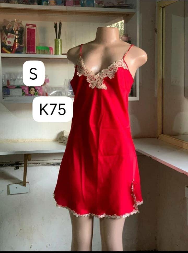 ❤️ Elegant Red Satin Nightdress ❤️