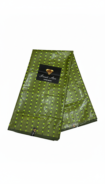 Tissu Africain Vert en Coton