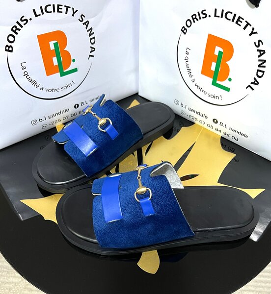 Sandales bleu Boris L.