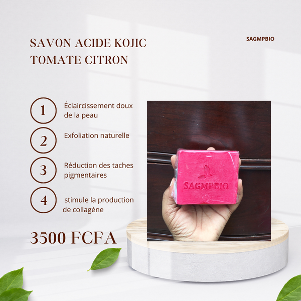 Savon acide kojiic tomate citron