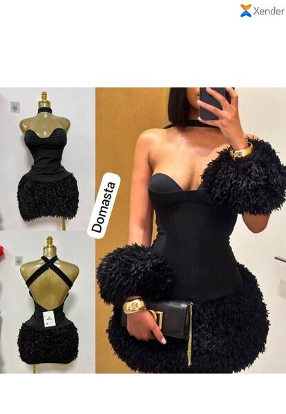 Robe de soirée noire élégante