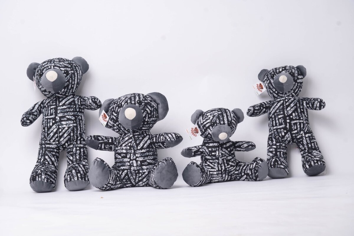 Doudou ourson Doudas 50cm gris