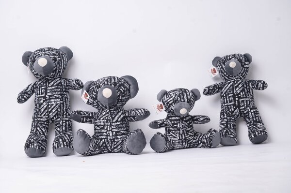 Doudou ourson Doudas 50cm gris