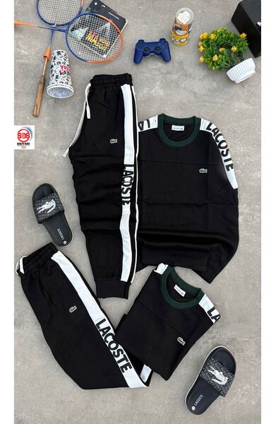 Ensemble survêtement Lacoste noir pour homme