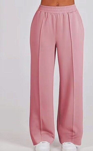 Pantalon large taille haute élégante