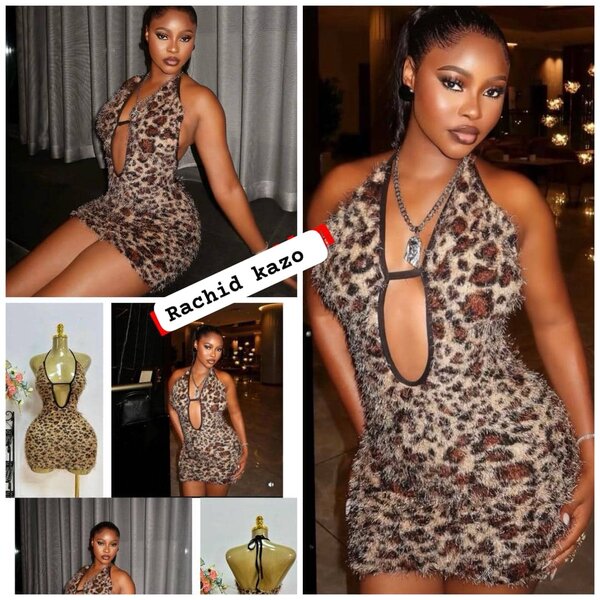 Robe élégante en dentelle rouge