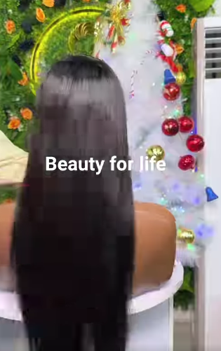 Brazilian straight hair.