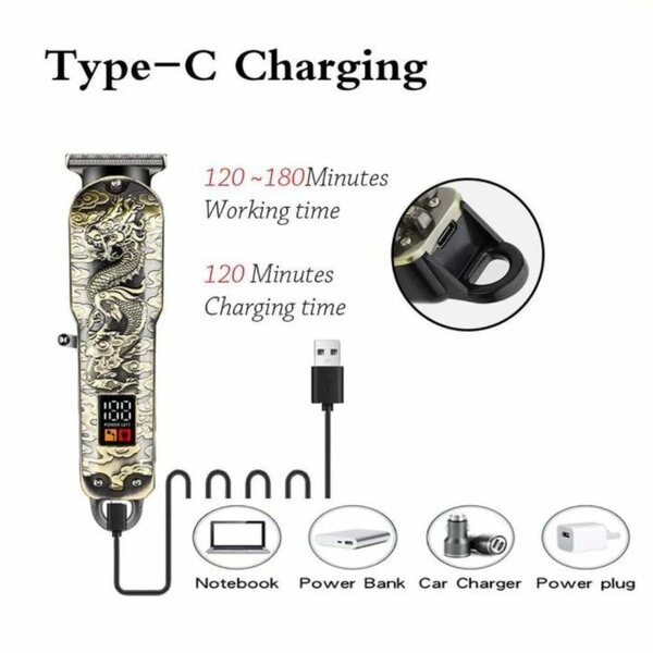 Tondeuse à cheveux USB Type-C