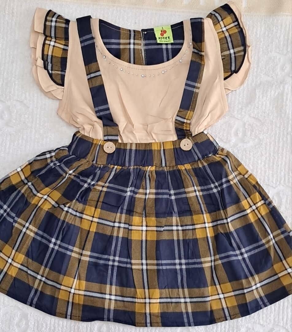Robe Écossaise Fille Élégante