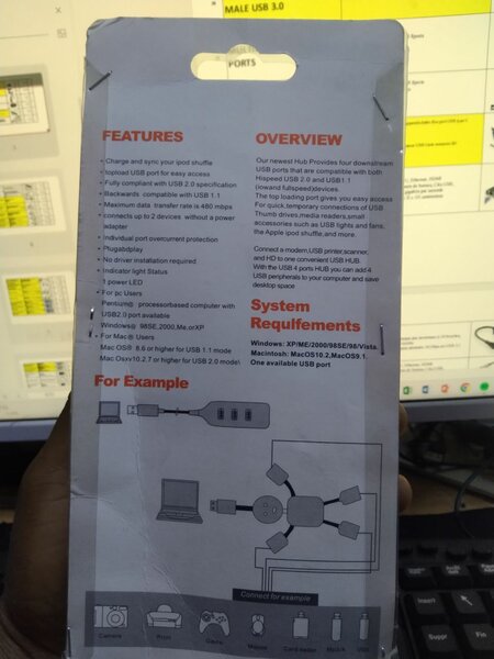 Hub USB 4 ports Hi-Speed