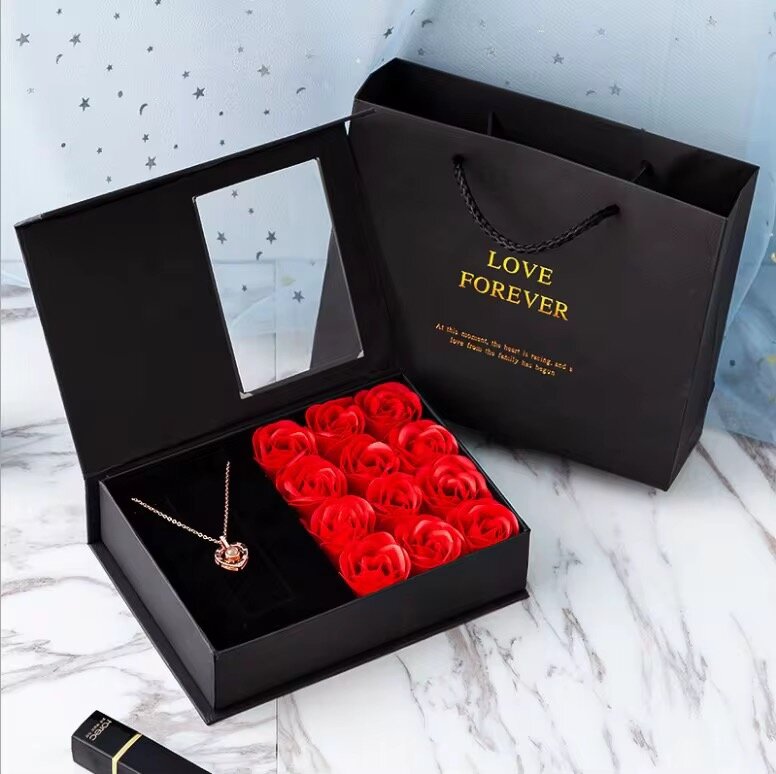 Coffret Cadeau Collier Rose
