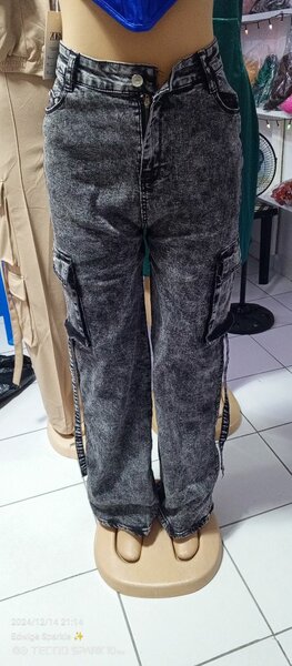 Jean cargo femme chic