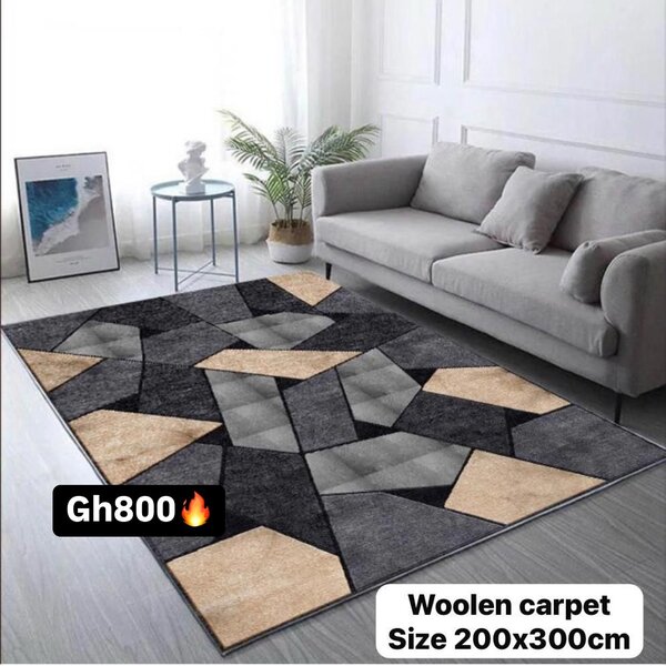 Beautiful and soft woolen carpet for the house
