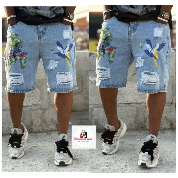 Shorts en jean déchirés