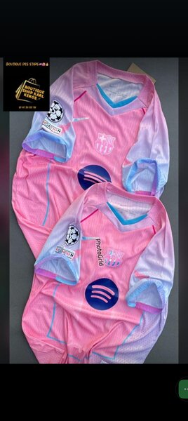 Maillot de foot rose enfant