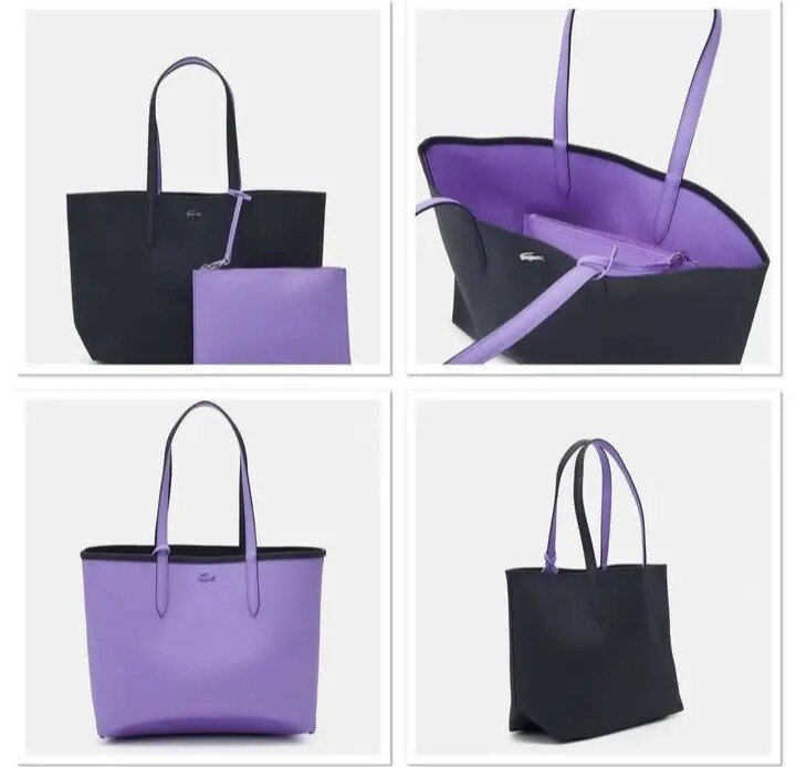 Sac cabas réversible en cuir