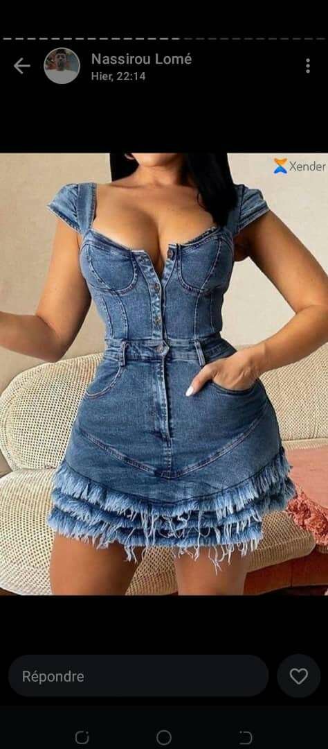 Robe en Jean Cintrée Sexy