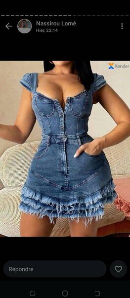 Robe en Jean Cintrée Sexy