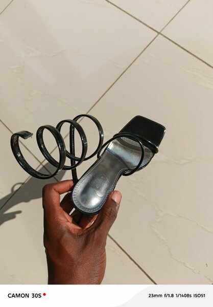 Sandales à talons spirales