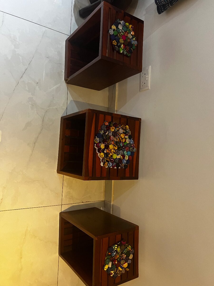 Wooden side tables