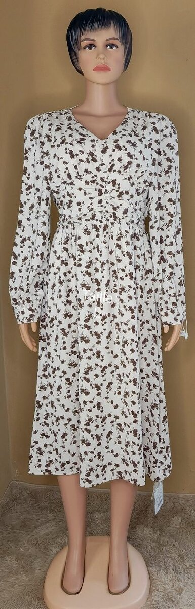 Robe longue à imprimé floral