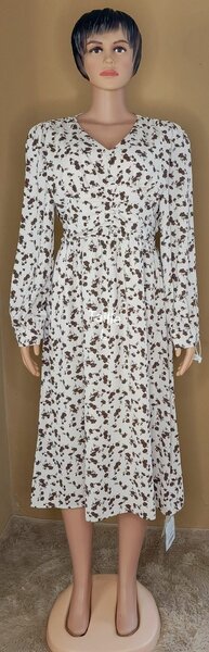 Robe longue à imprimé floral