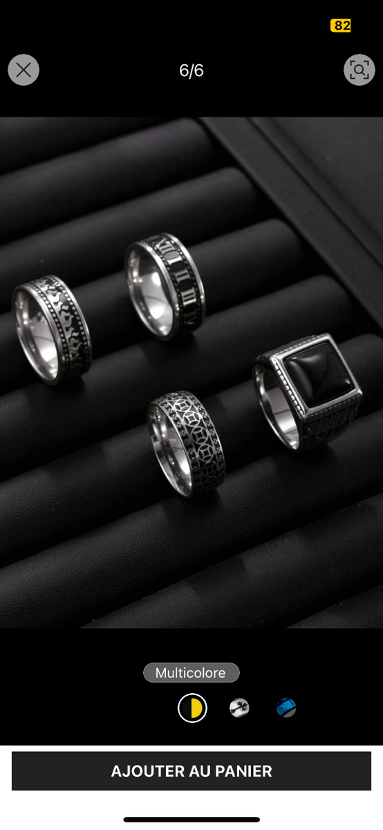 Bagues en acier inoxydable