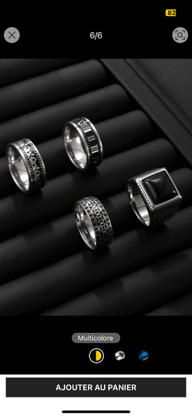 Bagues en acier inoxydable