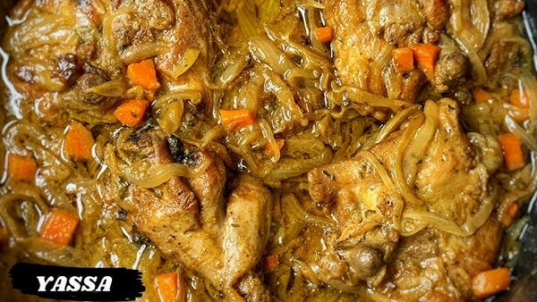 Poulet Yassa aux olives