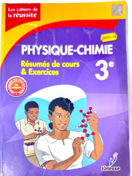 Cahier Physique-Chimie 3e