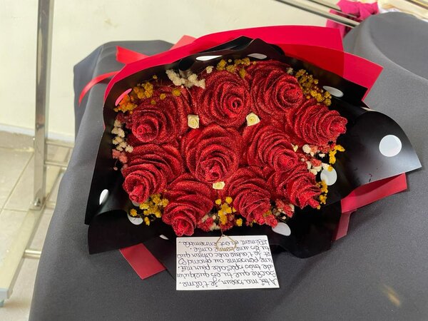 Bouquet de Fleurs en satin