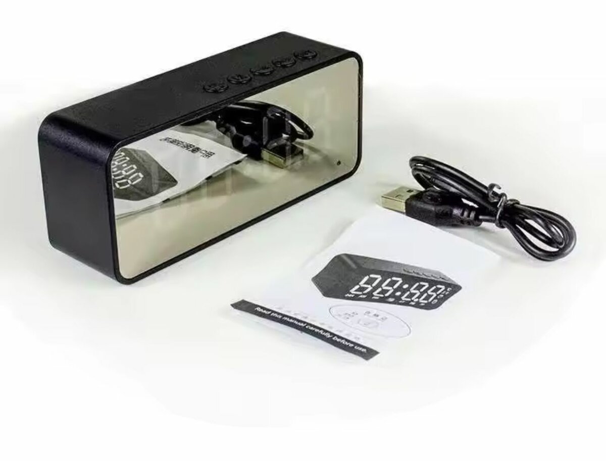 Sans fil Bluetooth Haut Parleur Petit Mini Réveil Portable