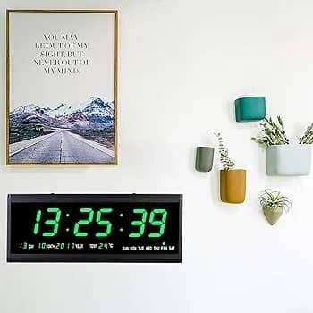Horloge murale numérique LED multifonction