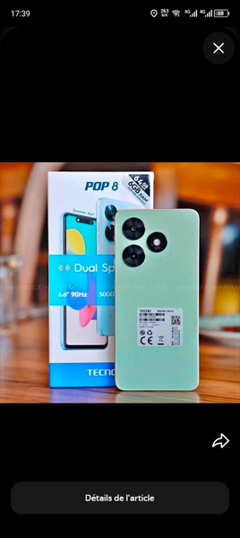 Smartphone TECNO Pop 8 Dual SIM