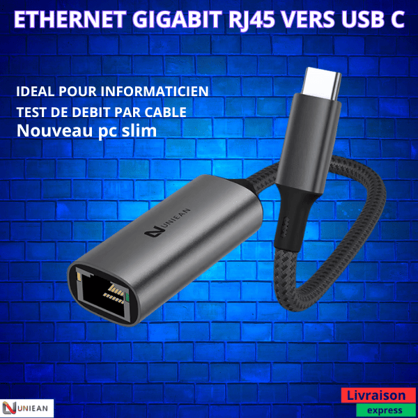 Adaptateur Ethernet RJ45 USB-C