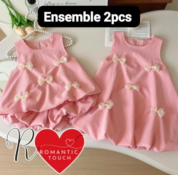 Ensemble Bébé avec Noeuds