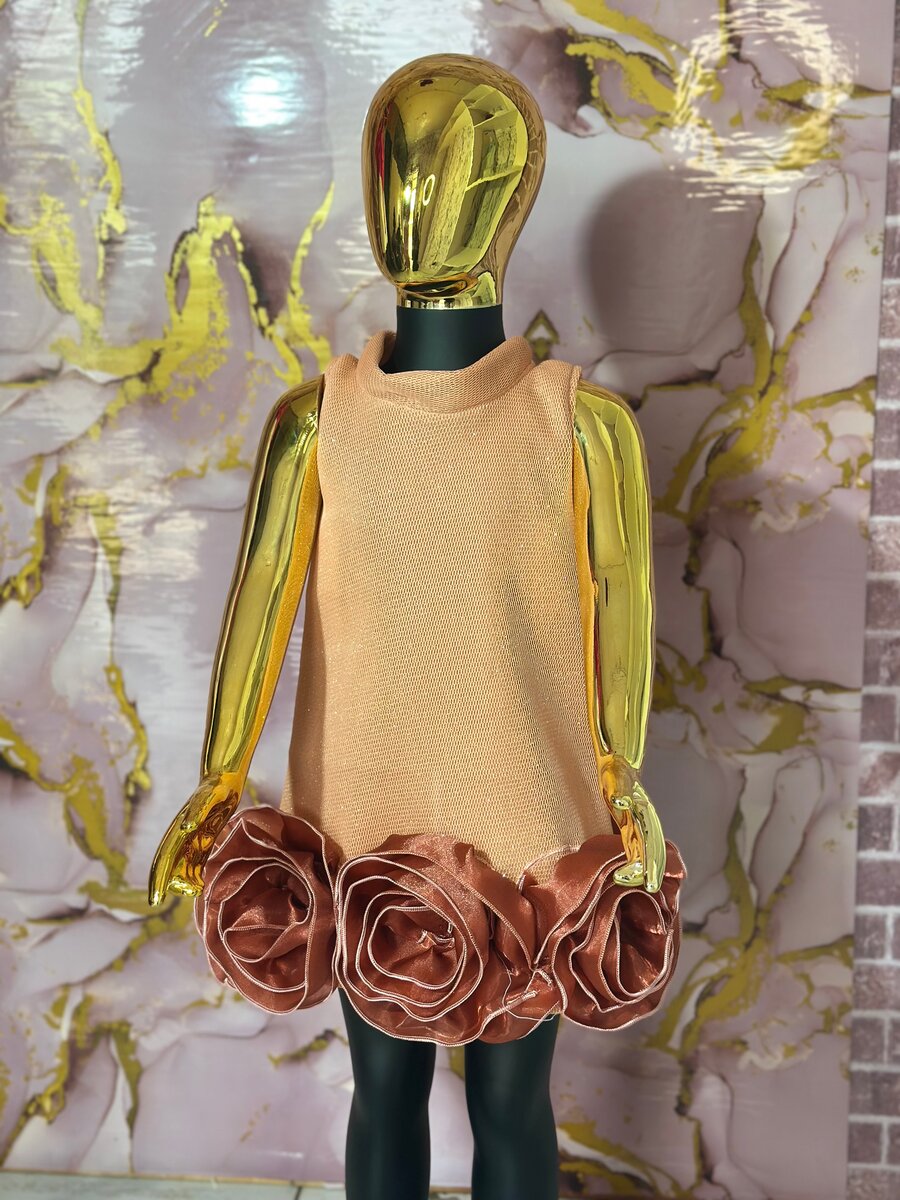 Robe élégante florale fille