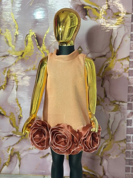 Robe élégante florale fille